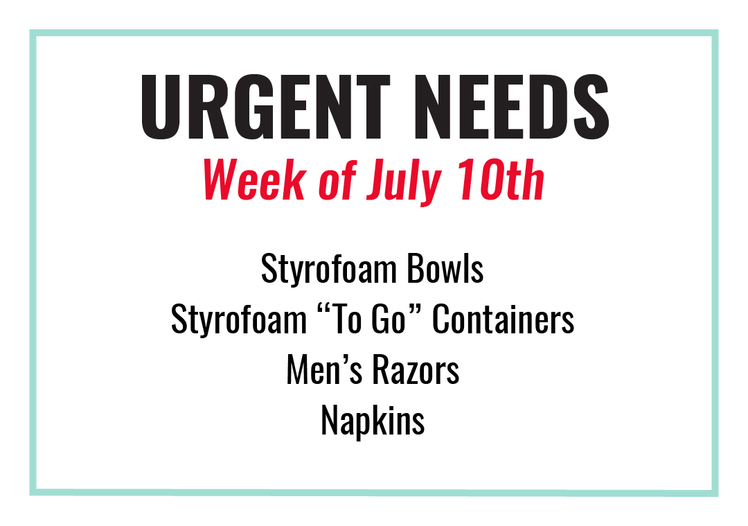 First Stop friends, we are in urgent need of these items! If you are looking for more ways to help, please consider providing a meal by visiting this link: firststop.org/provide-a-meal/

We appreciate you, Huntsville❤️