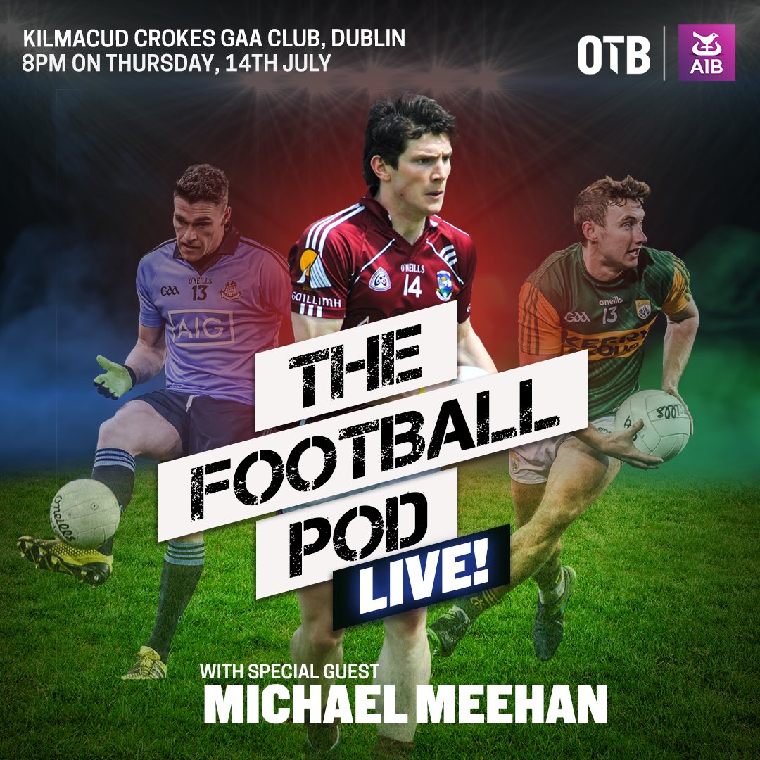 🚨 ANNOUNCEMENT 🚨

👑 Football Royalty joins us at The Football Pod LIVE on Thursday night, Galway legend Michael Meehan is our special guest to help us build-up to Galway v Kerry! #GAA

🔐 SHOW IS SOLD OUT, but we’ve x2 final pair of tickets to giveaway

👉 RT + follow to enter