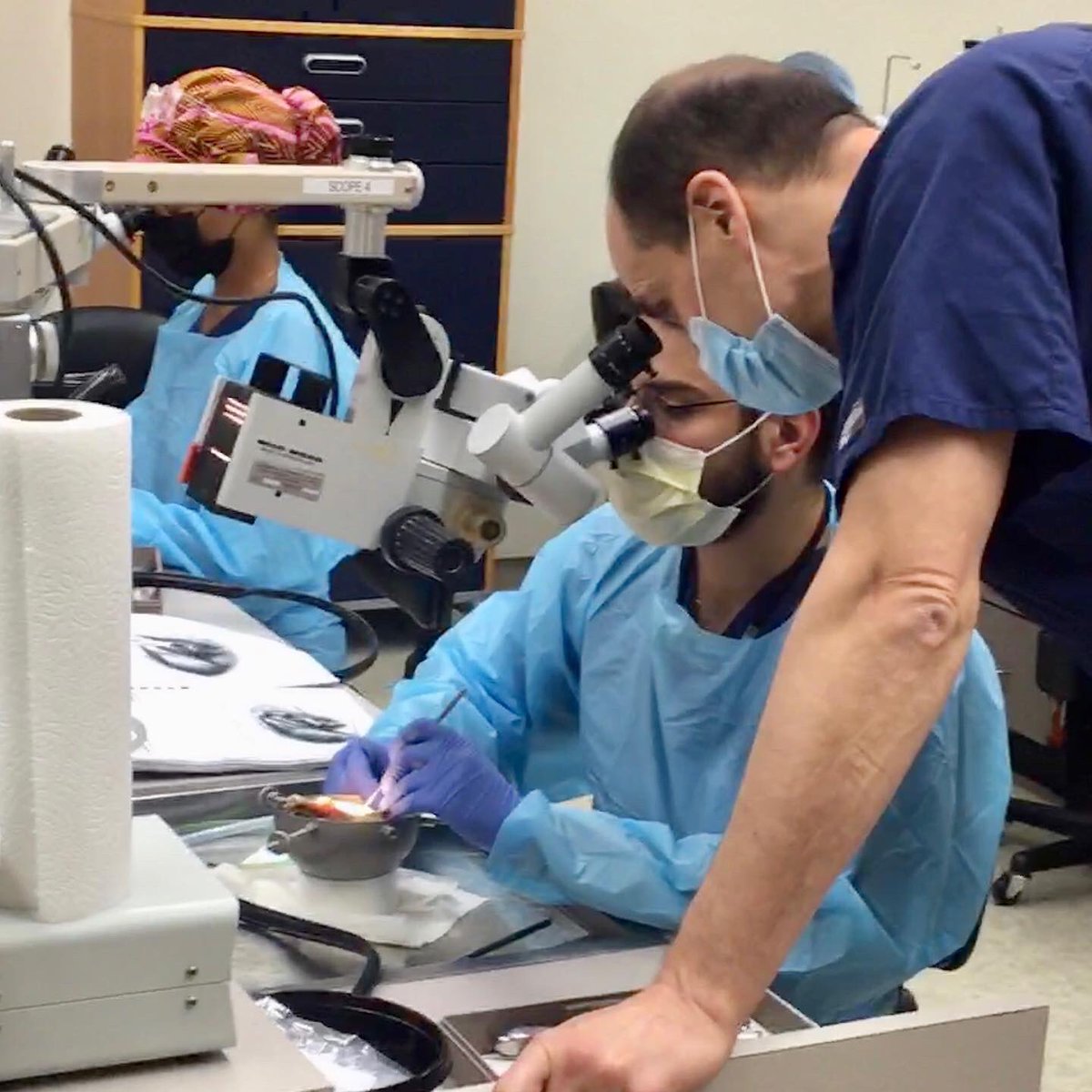 OtoPitt's tweet photo. The 2022 Temporal Bone Anatomy & Surgical Dissection Course is underway. Today our PGY2’s took part in the Ossicular Chain Reconstruction Stapedectomy lab led by Drs. Hirsch, McCall, and Perez. #otolaryngology #otology #temporalbonedissection #ent #pgy2 https://t.co/XGvSsgiRmk