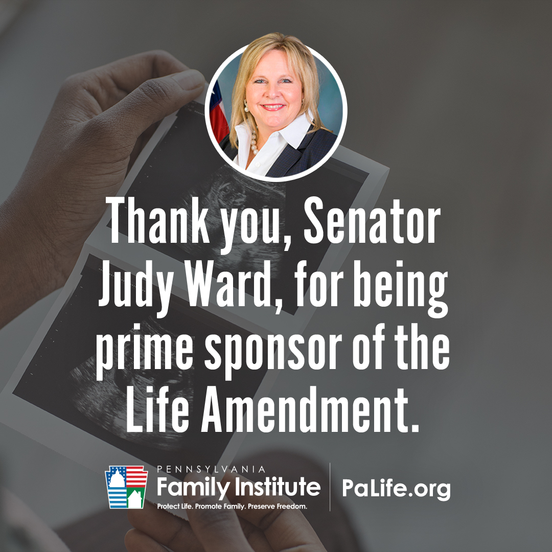 PFIpolicy's tweet photo. .@SenatorJWard is prime sponsor of PA's #LifeAmendment and her incredible leadership helped advance this critically important legislation forward. Thank you, Sen. Ward!

More on the Life Amendment at https://t.co/7dJKSiO8DJ https://t.co/FVWwwi4PlK