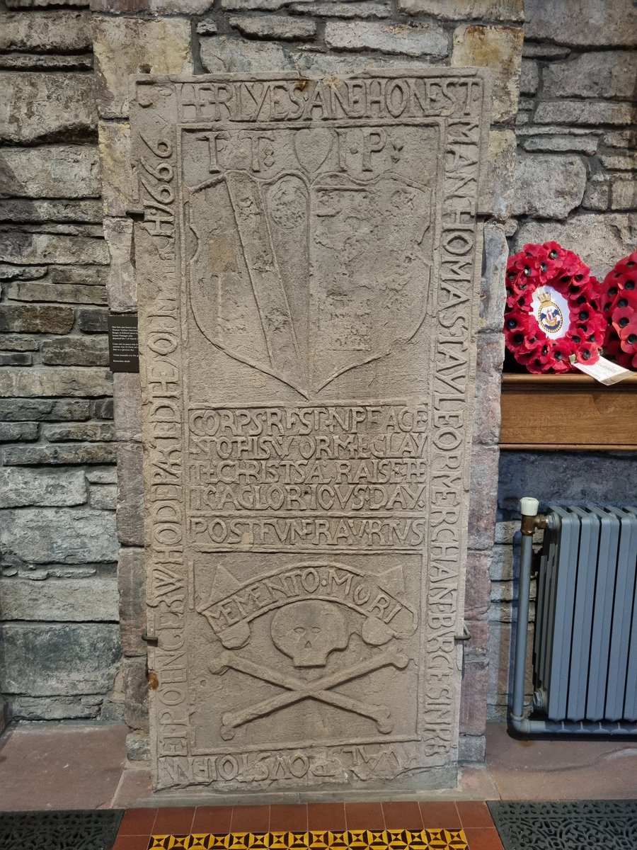 thewickerman73's tweet photo. Some top Memento Mori in Kirkwall cathedral today. Very macabre! https://t.co/bpU5Z4AwZ0