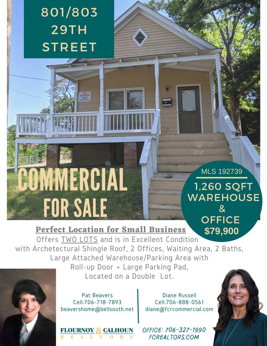 FC_Realtors's tweet photo. $5,000 #PriceReduction on this #CommercialProperty #ForSale in #ColumbusGA Perfect 4 #SmallBusiness w/ great #LocationLocationLocation #Warehouse &amp; #Office space #FlournoyandCalhounRealtors #CommercialRealEstate #ColumbusGARealEstate #Commercial #Business https://t.co/0my47bSCDa https://t.co/doaZETXbPW