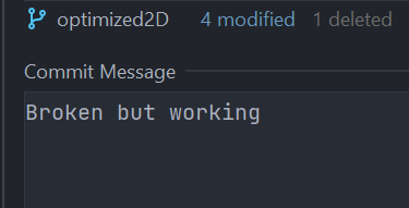 dedelner's tweet image. commit message of the day