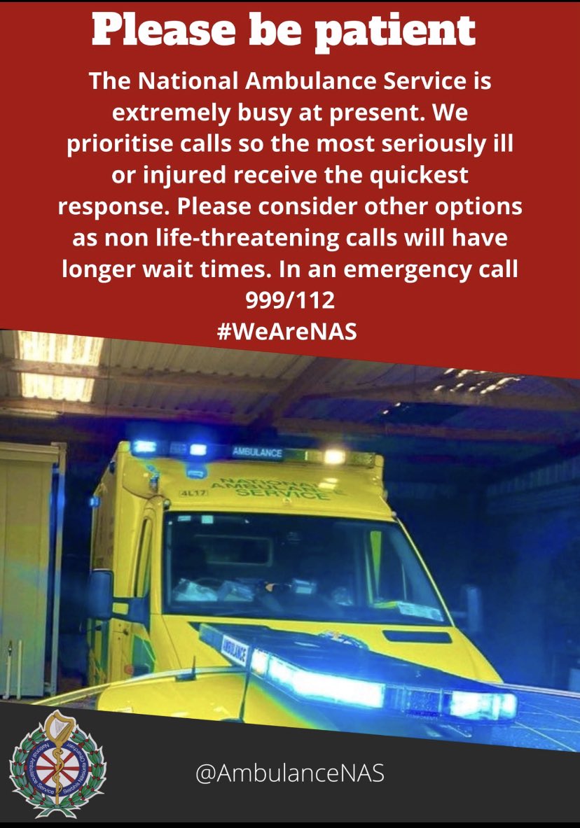 National Ambulance Service tweet media