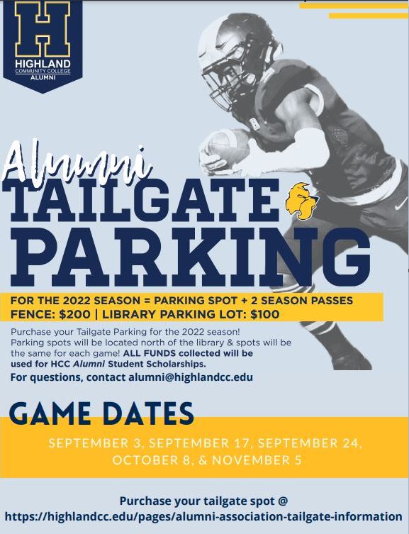 HighlandAlumni's tweet photo. 🏈TAILGATE SPOTS ARE FILLING UP🏈! Reserve your SPOT today for the FALL 2022 Scottie Football Season!! 

For additional information and to reserve your spot, visit https://t.co/GniQOSQelE

 #GoScotties https://t.co/vVRGzBTyyq