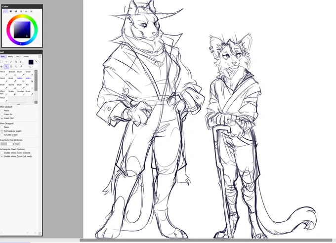 Feeling very "warrior cats but anthro and pirate" today 