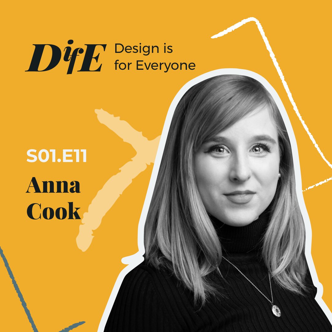 design_everyone's tweet photo. Hi Everyone, we're getting back on with new episodes so here are our next 3 guests:

Ep.11 | @annaecook  on Accessibility
Ep.12 | @nikolasklein on Prototyping
Ep.13 | @patronour on Design Career

See you all soon!
#DesignIsForEveryone #Podcast #Design #DifE https://t.co/mDUjpqomor