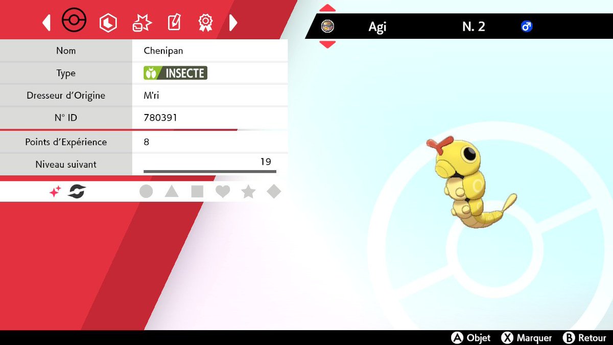 Maillotric1's tweet photo. 5450 rencontres en souterrain DEPS pour l'avoir en 347 rencontres sur EB. Content et pas content car cela se cumule pour faire en tout 5797... #pokemon #shiny #chenipan
51/488
Chenipan
@Zolairx @DreamschannelYT @TheHolomovement @NashInside @Hexakil @DraydenTV https://t.co/wLrnk7qR3p