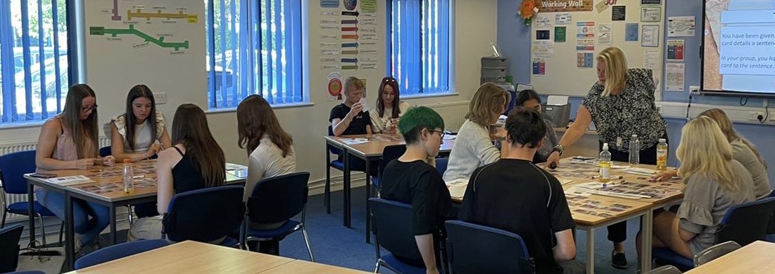 Great day meeting our year 12 students today during a extremely warm induction day!! #nextsteps #sixthform