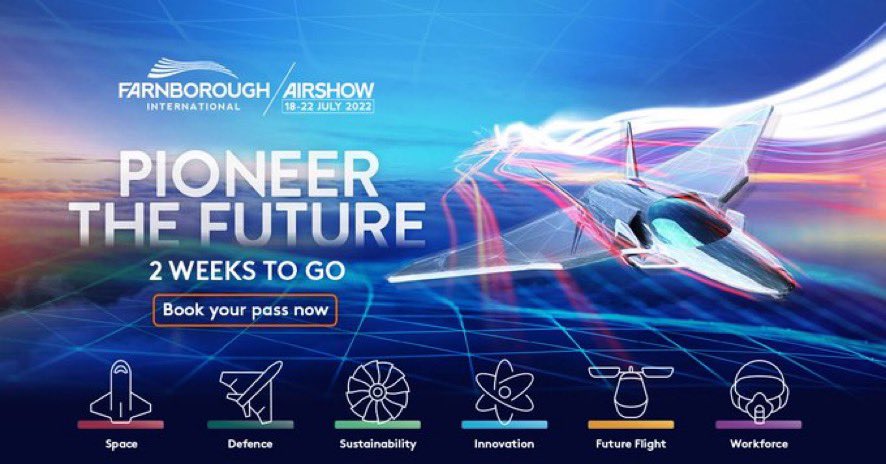 Heads_InSpace's tweet photo. Less than a week before #farnborough and it’s going to be a hot one 🌞 Plan your visit in advance to keep cool on the day. Visit the In-Space team at Hall 4, stand 4415, before the Space Zone to find out how we can help get your tech into orbit fast 🪐 #space #Smallsat #launch22 https://t.co/NcmZj9yBPl