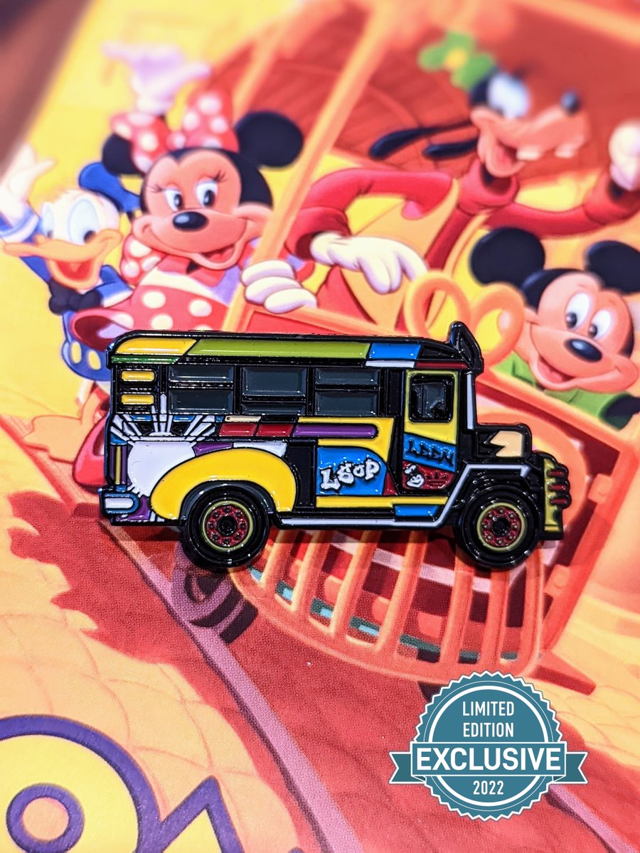 SD_Comic_Con's tweet photo. Hop a ride on the @littleshopofpin #SDCC exclusive limited edition Jeepney enamel pin: https://t.co/1u92VzQeJx https://t.co/lHePlVjn8J