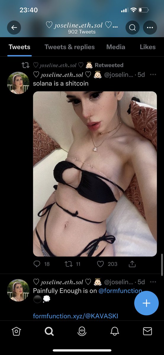RealJackPoor's tweet photo. I don’t understand what is that pics have to do with Solana. Most important part is people give her attention, sorry but I won’t spit on her for being that much low to gain followers.

Say what you want I only talk truth

Imagine doing stuff like this to get some attention 🤣 https://t.co/ZH9xjEsh7C
