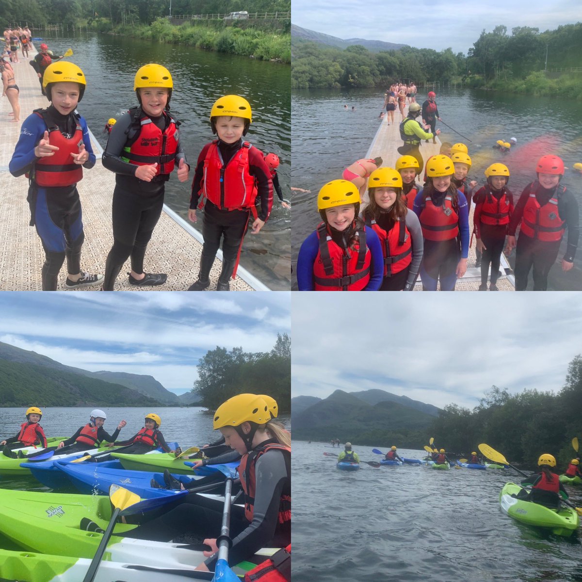 SyrHughOwen's tweet photo. Blwyddyn 7 wedi mwynhau eu diwrnod cyntaf o’r wythnos antur. Cyfle gwych i gaiacio a padlfyrddio yn Llanberis. #cyfleoedd #mwynhau #profiad #haul #gwlyb #lagoons ☀️👍🏻 https://t.co/oEqHqScLCD