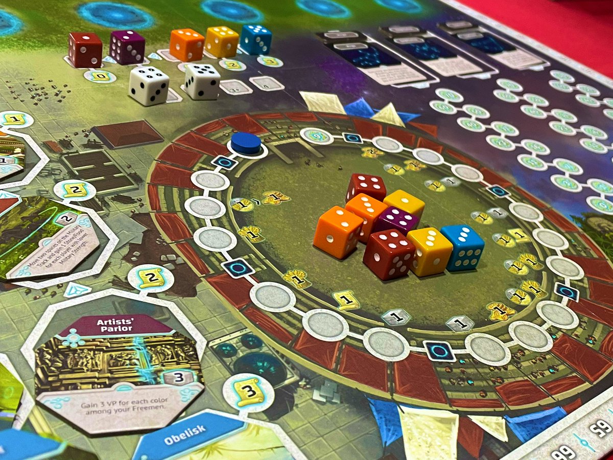 BCboardgamers's tweet photo. #OriginsFirstBuilders
Time to learn this one and have some fun with dice and tiles … @BoardAndDice is on a roll with the fantastic lineup of games recently … bravo! https://t.co/qpIiBFVWjV