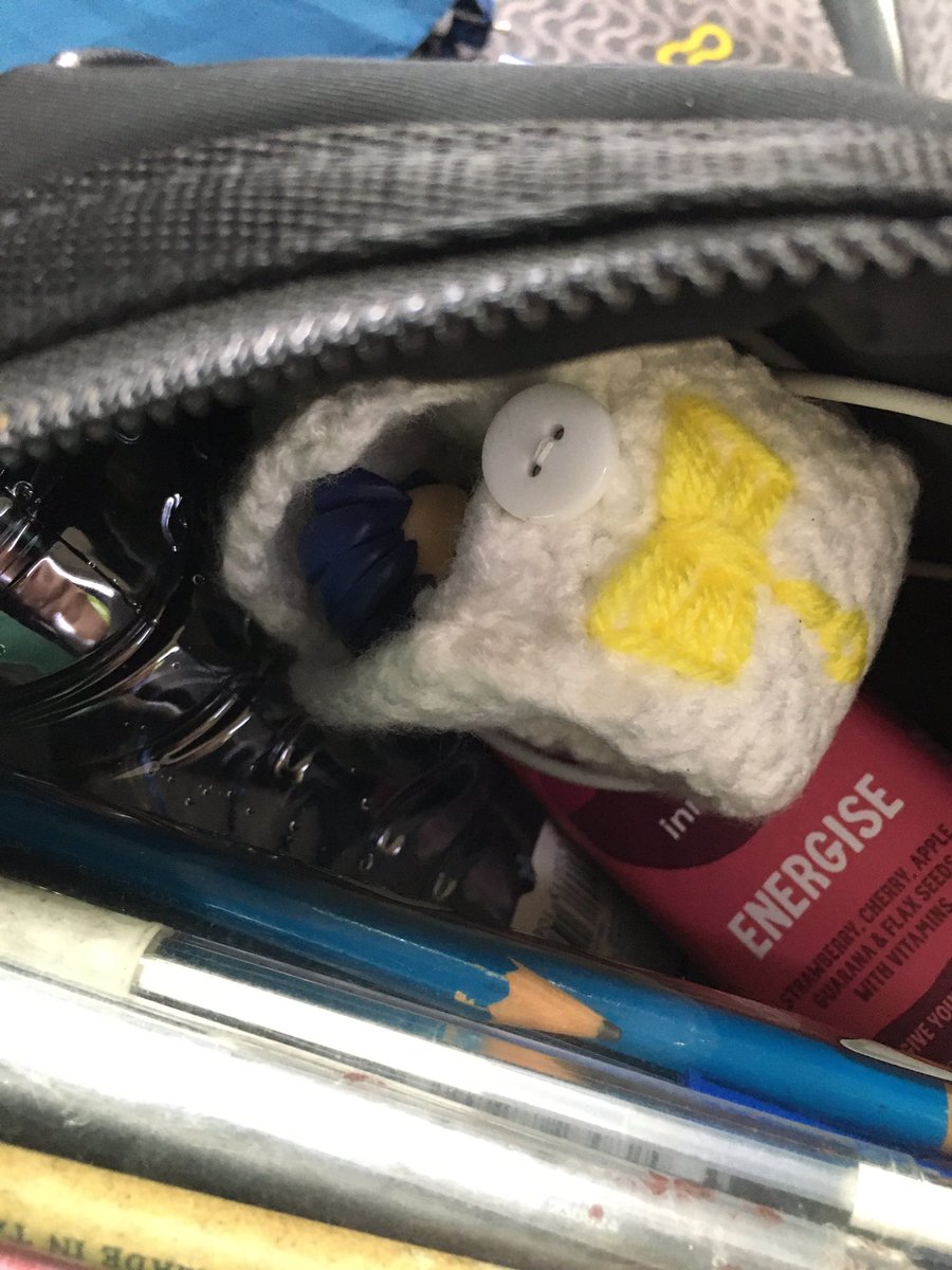 Djooo_in_club96's tweet image. In case u haven’t noticed, I carry lil Jayce around everywhere. My friend crocheted him a lil box so he can be safe in my bag :D