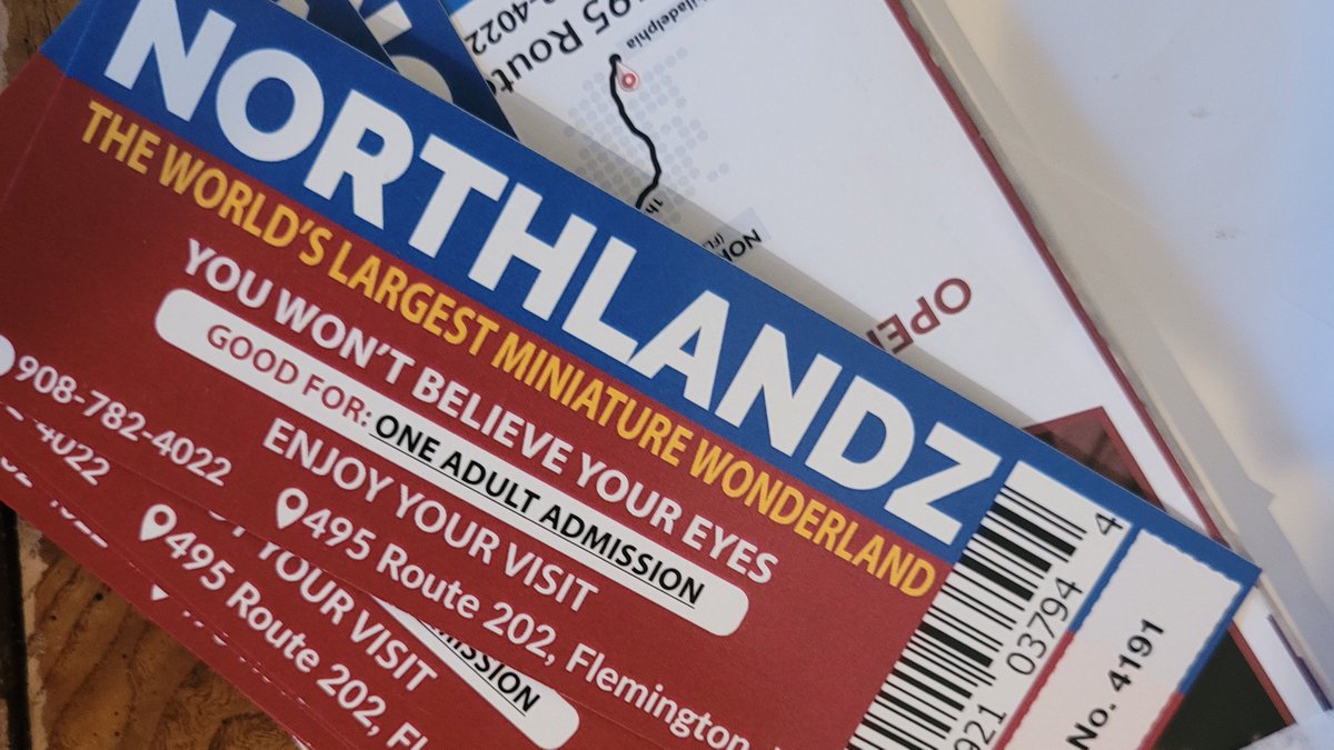PreservationNJ's tweet photo. We have several local #Flemington orgs supporting us at our #PreservationNJ Annual Meeting, Tour + Social on July 30th! First, we have 10 tickets for a prize draw at our Social from @northlandz Model Railroad Museum! Thank you Northlandz! https://t.co/M6cRMHP2Sv https://t.co/0uRgg60AiF