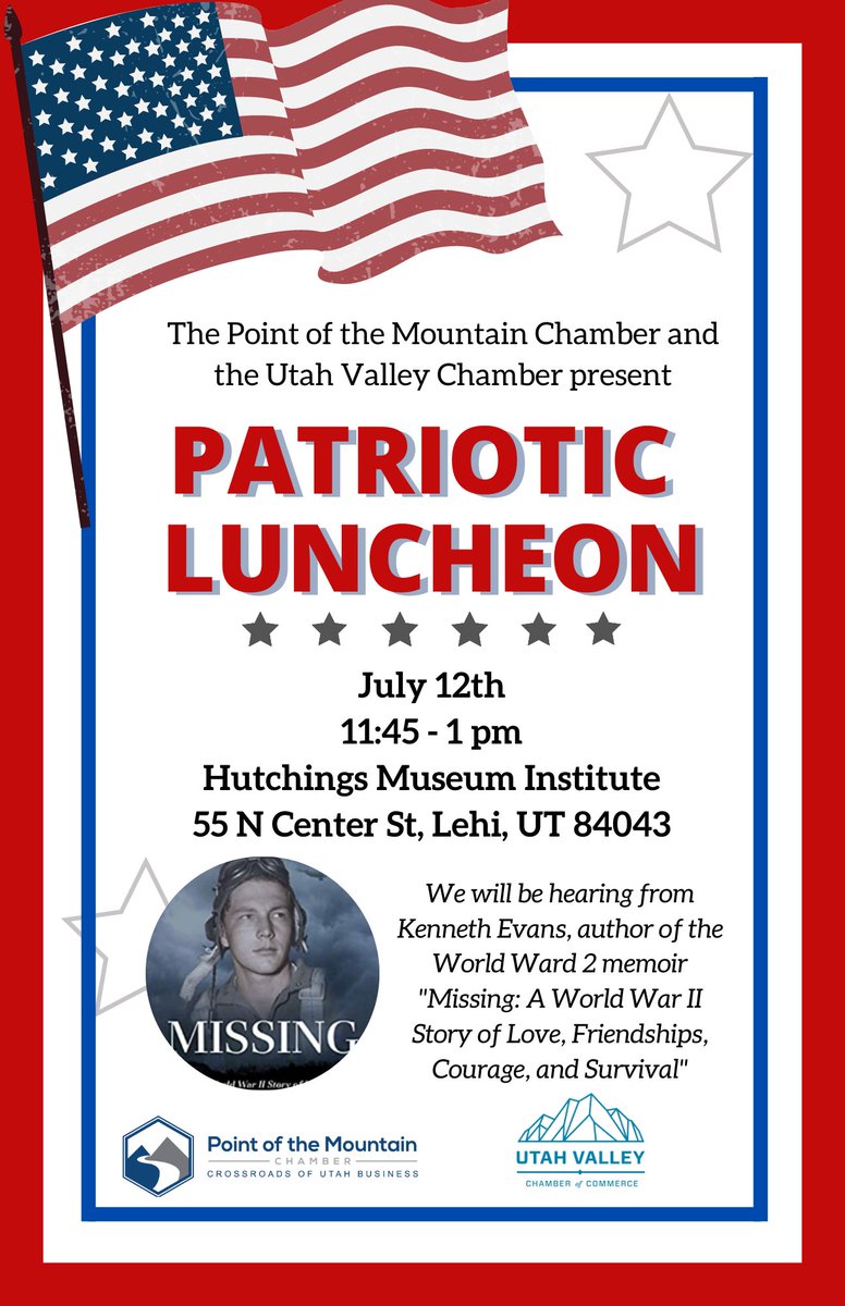 ThePointChamber's tweet photo. It's not too late to register for our Combined Luncheon tomorrow with the Utah Valley Chamber of Commerce and the Hutchings Institute! Register here: 
https://t.co/Px1EK2aUnB https://t.co/v1D0ksD6NC