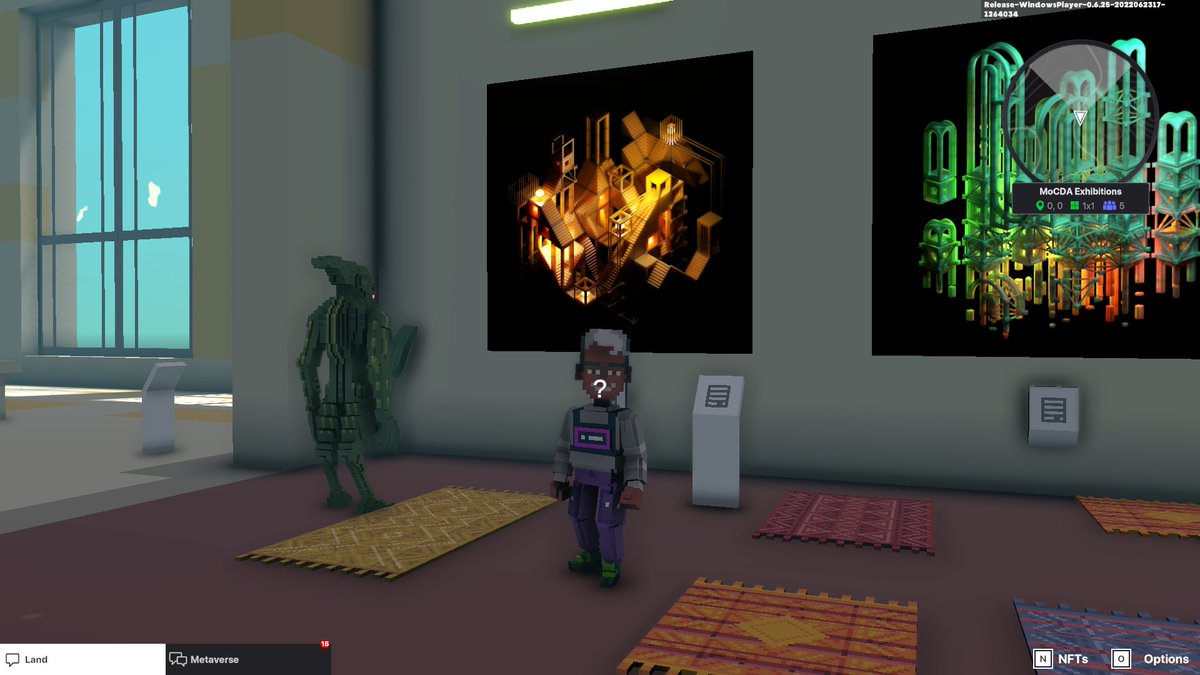 KillianReavs's tweet photo. @TheSandboxGame @MOCDA_ I just participated in the #TheSandbox weekly contest for a chance to win 200 mSAND! Here is my favorite piece from the ‘Impossible Worlds’ exhibition, check out my screenshot below!
👇 https://t.co/uWfIBBklTH