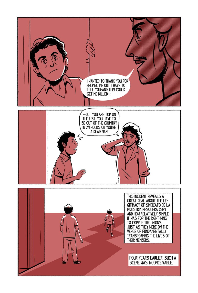 I had a 10-page comic planned out about the Salvadoran Labor Movement from 1970-80, based on the essay "The Cost of Solidarity", but photoshop decided to kill 7 out of the 10 pages randomly. So here's the first opening pages, you can guess what it was about from there