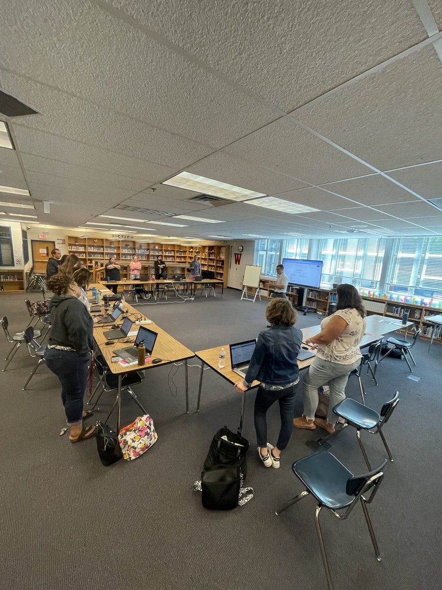 MsLabbeTweets's tweet photo. Ending Day 1 with Plus/Delta. Excited to continue working with this special group of people. #ILTWeek @TSWoottonHS https://t.co/ZLX1s92gc8