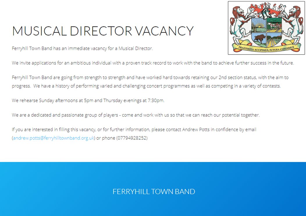Ferryhill Town Band tweet media