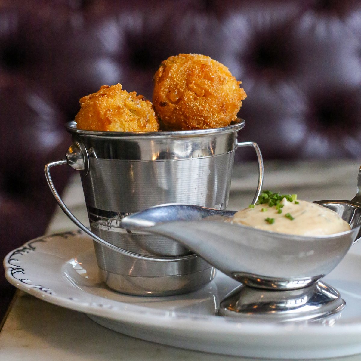 LochBarBoca's tweet photo. Buttermilk Hush Puppies? Yes, please! https://t.co/h6Tqwgo5Vb