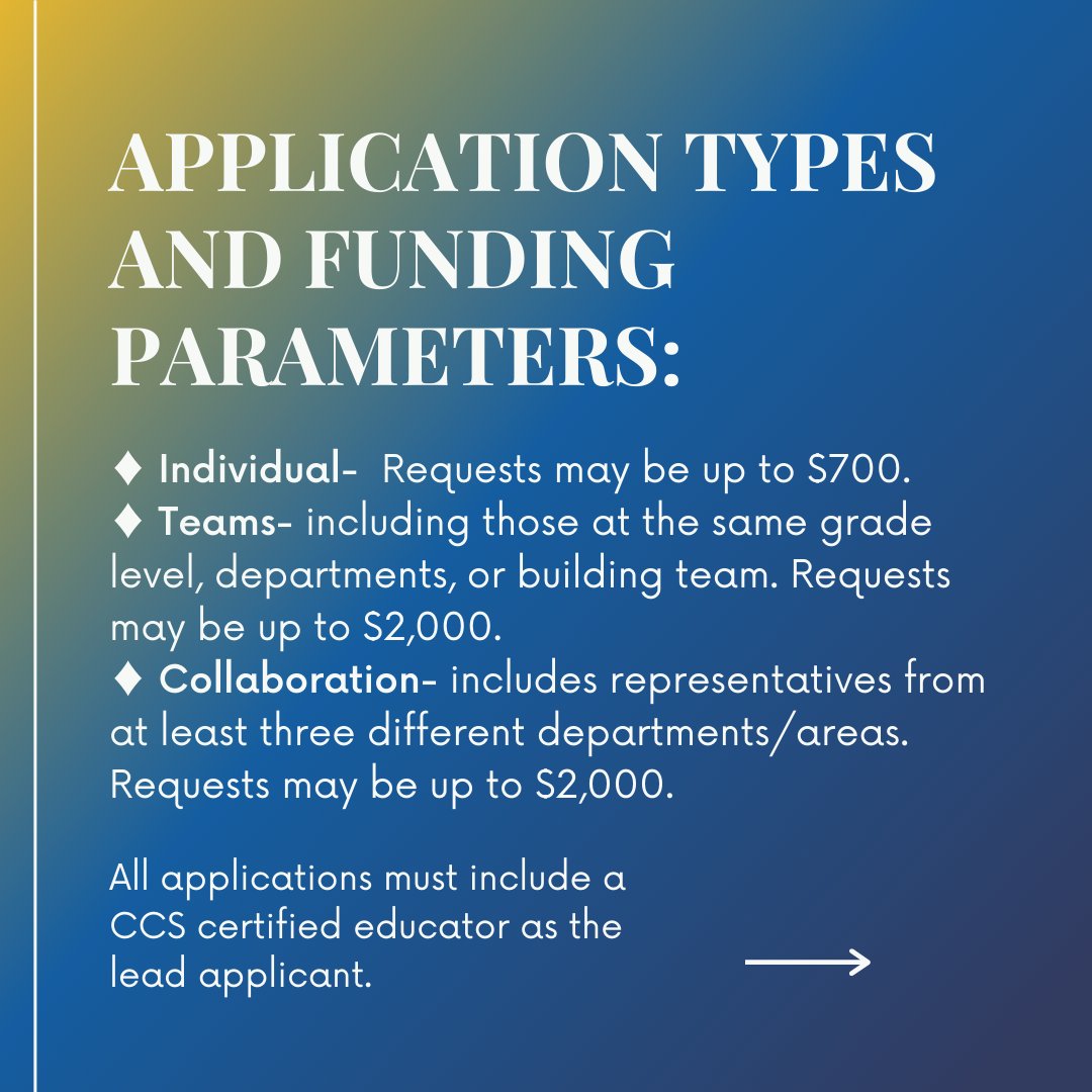 CarmelEdFdn's tweet photo. Are you a Carmel Clay Schools teacher with a great idea you would like funding for?  CEF Fall Grants open TODAY - check out https://t.co/1gbmOXEVIX for all the info.  We know it is still summer, so you have until September 11 to apply! https://t.co/N2ZDVmJWtw