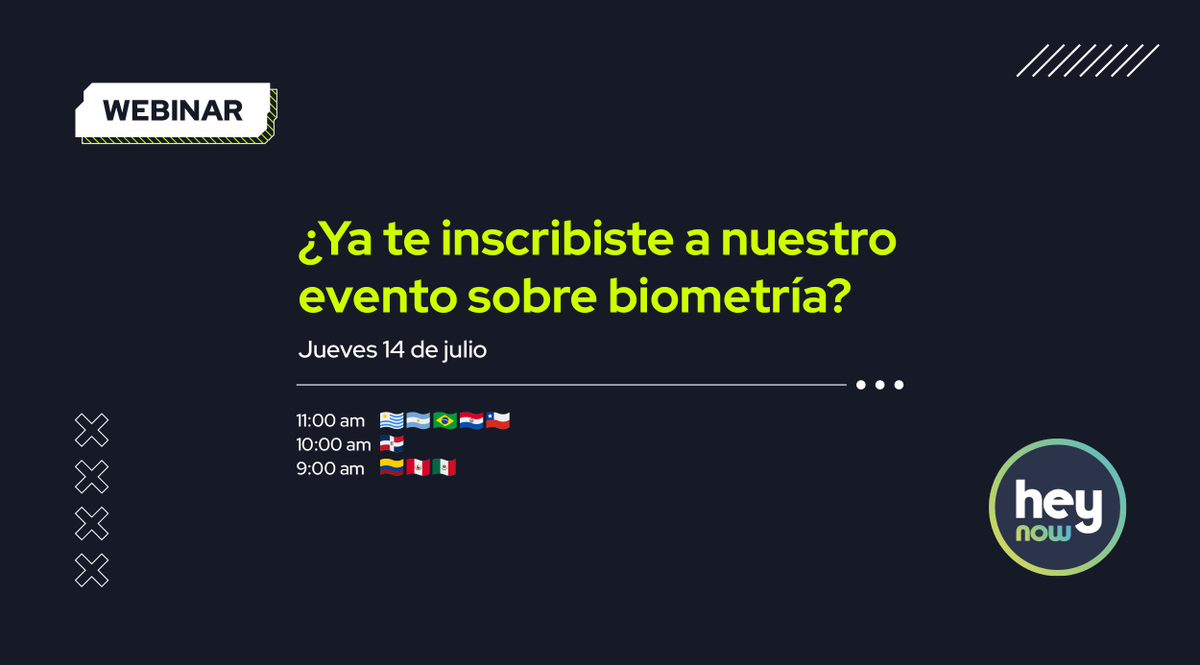 heynowbots's tweet photo. Webinar | 🏃🏽‍♀️ ¡Últimos días para registrarte!

Participa de nuestro evento para conocer cómo crear buenas experiencias de usuario sin descuidar la seguridad de tus datos y los de tus cliente.

📆 Jueves 14 de julio

¡No te lo pierdas!

👉🏽 Inscríbete en https://t.co/gTmaMc7TvG https://t.co/wHQoSIPduG