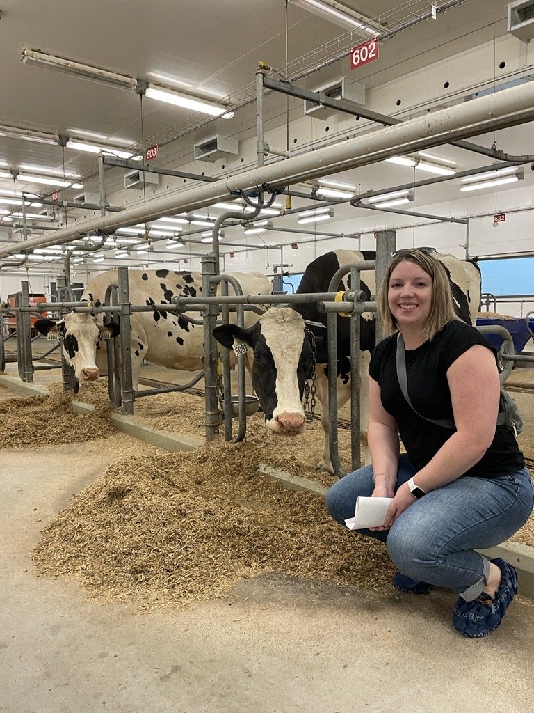 Sally toured the <a href="/DairyFacility/">Ontario Dairy Research Centre</a> in Elora last week and had a chance to chat agriculture with some new friends shown here! This is a state-of-the-art facility leading dairy innovation through education and collaboration - right here in our community.
