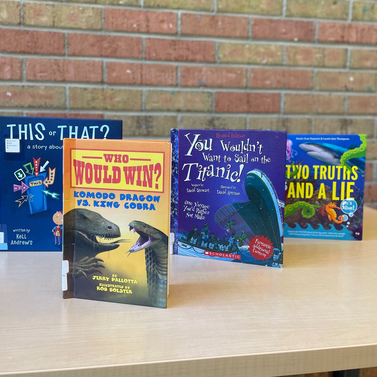 CookLibrary's tweet photo. 10/10 kiddos LOVE silly surveys! Stop by #CookParkLibrary or #AspenDriveLibrary to answer ours! ππ
Want to conduct your own survey? Check out any of these titles and see what your friends have to say!
#sillysurveys #summerfun #thisorthat https://t.co/naP0Sreq5b