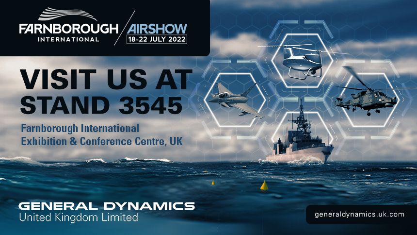 GDMS_C's tweet photo. “Take-off” is less than a week away! Starting July 18, Canadian team members will join UK colleagues at the 2022 @FIAFarnborough International Airshow to showcase our latest products & capabilities. Attending? Come visit us at stand 3545. #GDatFarnborough #GDMSCevents @gduknews https://t.co/W4CU380RJb