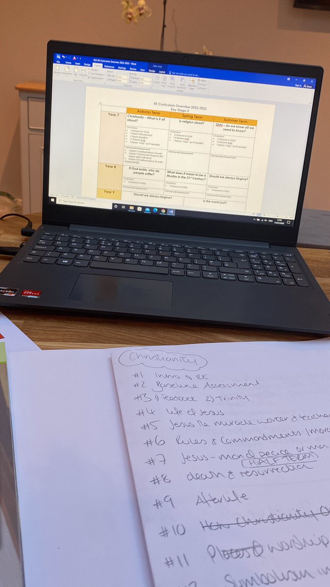 When you decide to revamp the whole of the RE curriculum 7 teaching days from the end of the academic year! Stupid or sensible? Who knows? 🙈