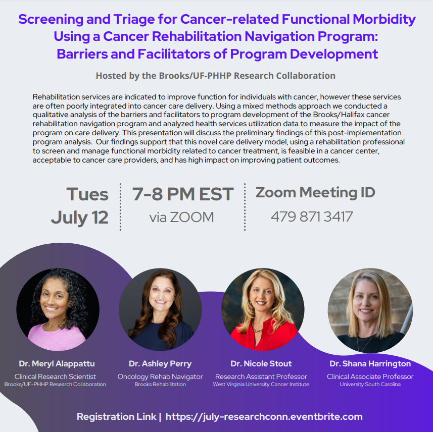 BrooksRehab's tweet photo. Reminder: The Research Connection is tomorrow night at 7 p.m.
Register to attend: https://t.co/K9387yomD7
#research #researchconnection #cancerrehab https://t.co/r4pEzpzF8b