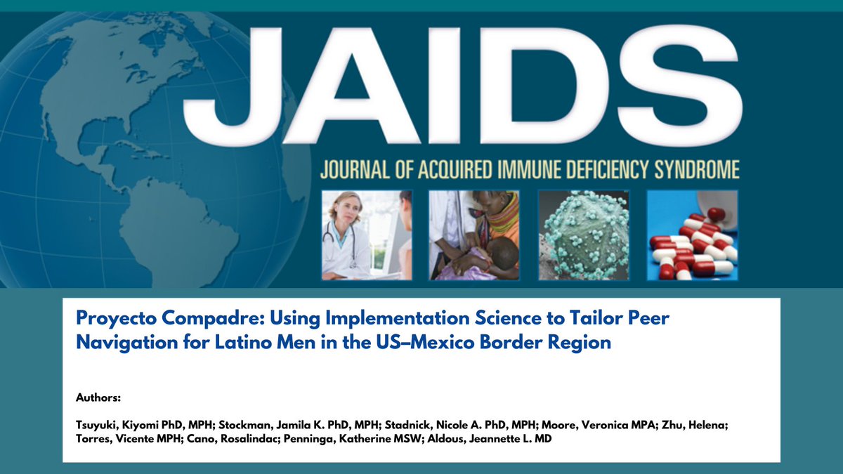 Dr. Tsuyuki and colleagues conducted interviews with Latino men, focus groups with staff, and surveys with all to understand the Exploration, Preparation, Implementation, Sustainment factors associated with HIV testing and care linkage. Read more: ow.ly/OfYe50JTjJZ #JAIDS