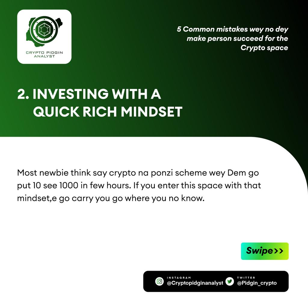 limbaDgreat's tweet photo. Five rules you need Sabi as person wey wan enter this Crypto space
Check the full tweet under
Cc @pidgin_crypto
Graphics by @chalzgraffix
#blockchain #pidgincrypto #cryptoinpidgin #cryptocurrencies https://t.co/Mc5XeMXGol