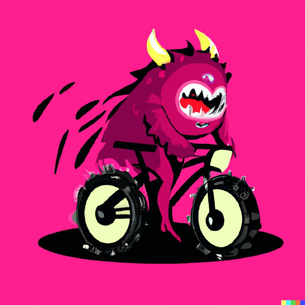 _Lost_letters_'s tweet photo. "Monster bikes PT 1" #dalle #dalle2 #cocreatedwithAI https://t.co/87o7zkeTj2