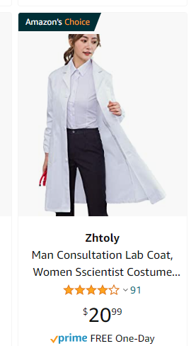 WildEcology's tweet photo. Spelling aside- really? Lab coat vs costume? https://t.co/0NvPPPOhul