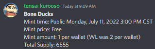 CookerFlips's tweet photo. 50+ @boneducks secured and more in @PastelAlpha 

Who needs in? Like + RT + Follow

s/o @domocoma for the early info

Think I got some rares, hope they don't go to zero too quickly 🤣 https://t.co/rSK0qq49we