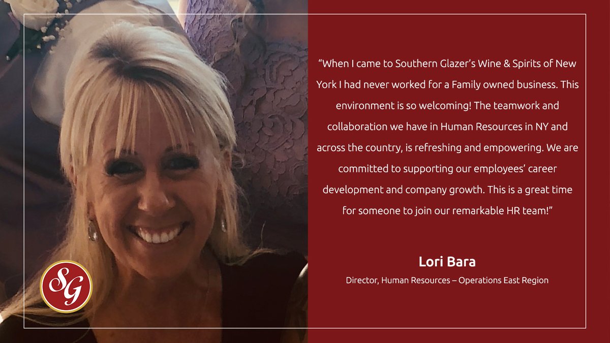 SGWSCareers's tweet photo. Our #HR team continues to grow! Learn more about our available HR career opportunities and apply now to join Lori on this amazing team: https://t.co/z3Mv88qzzj #WorkAtSGWS #SGWSCareers #HRJobs https://t.co/Ir4b8pySMF
