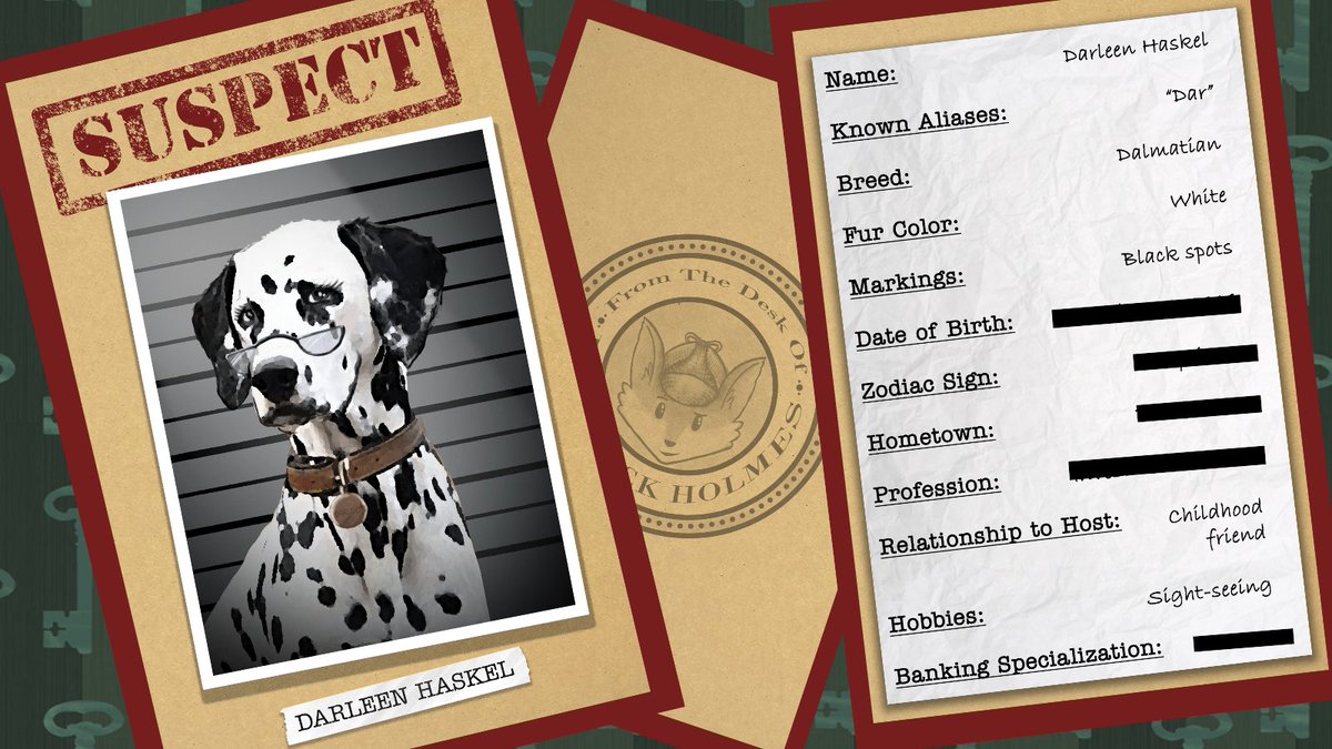 Puppy of Interest: DARLEEN HASKEL has known Barbara since they were pups. When not playing poker, she can be SPOTTED around the globe visiting famous landmarks like Bone-henge, The Great Ball of China, &amp; the Collarsseum. Did this dashing dalmatian run away with the Ruby Bone?