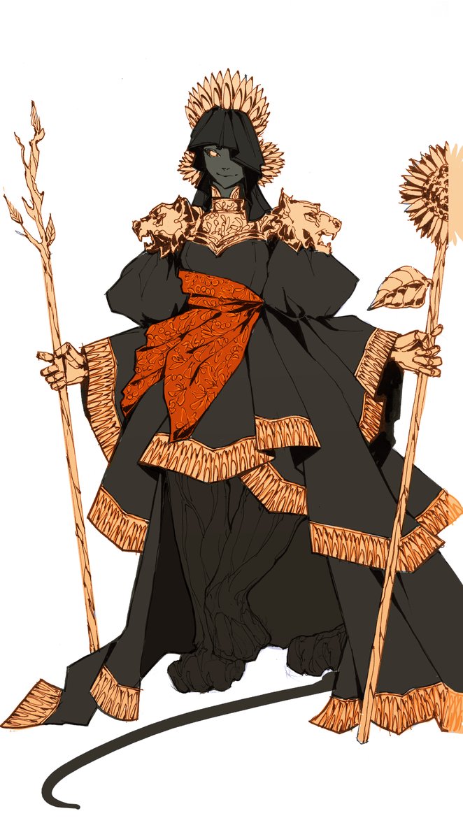 「Queen of Wands process steps 」|NEZのイラスト