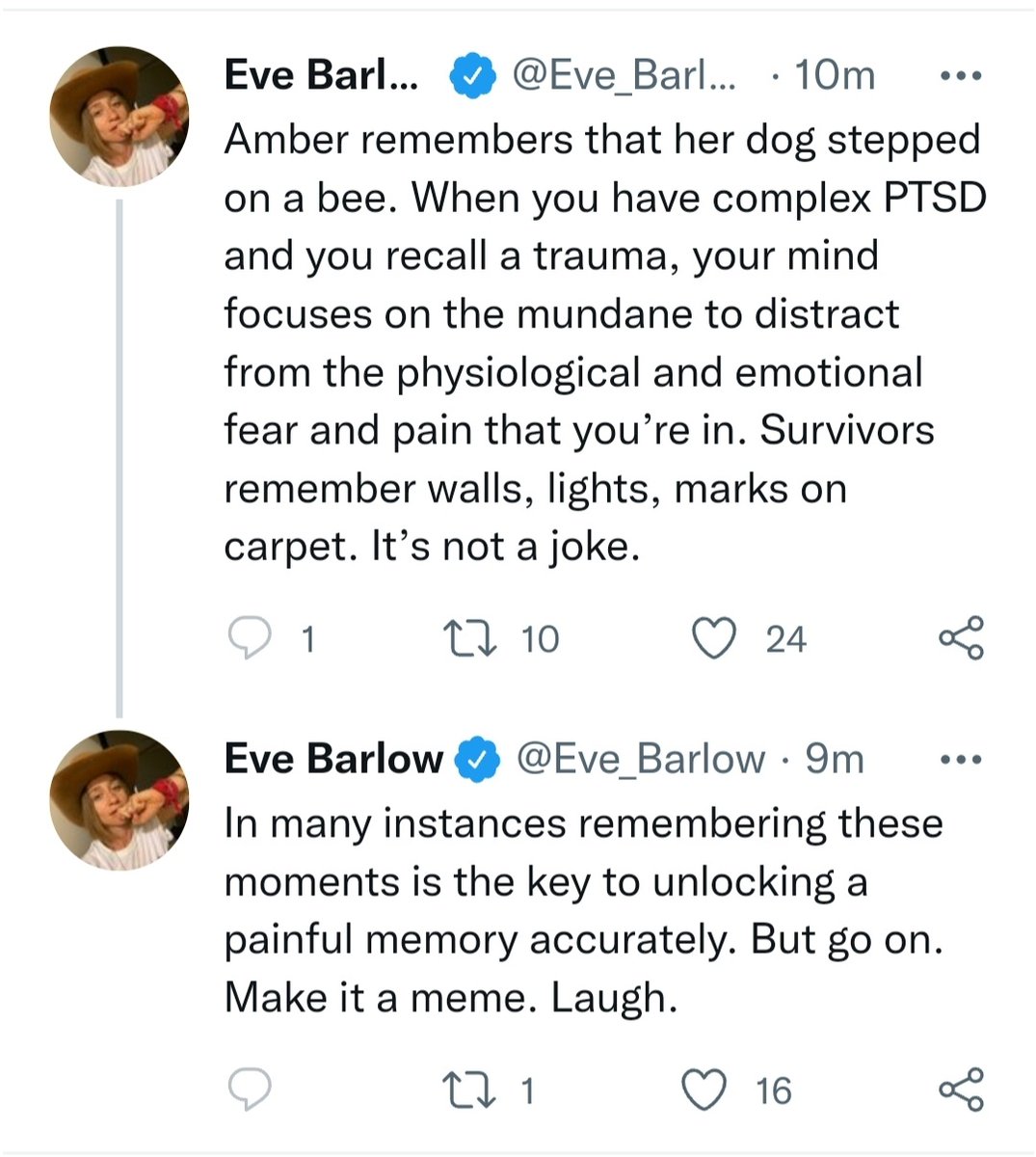 katcan426's tweet photo. Oh we are Eve! Especially about her supposedly having PTSD! We all know that's a lie!😂😂
#AmberHeardDeservesPrison 
#JohnnyDeppIsASurvivor 
#JohnnyDeppWon https://t.co/lFl6CjpF7M