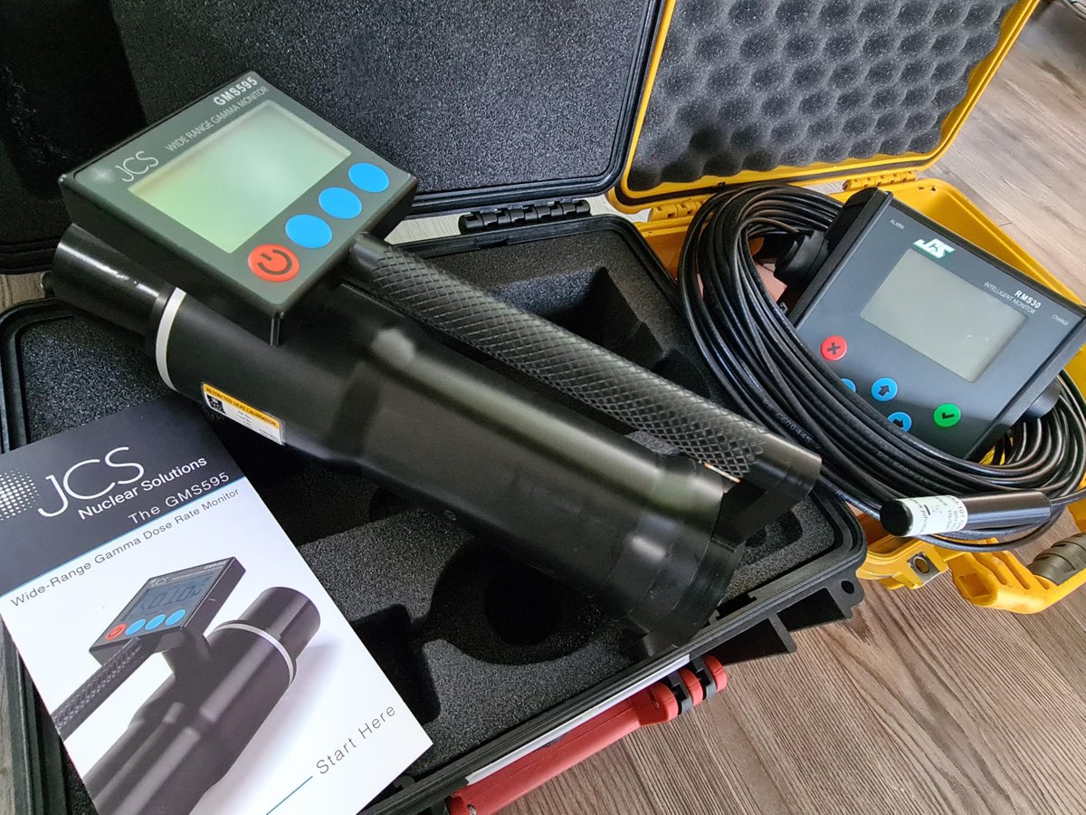 Big thank you to <a href="/JCS_Ltd/">Gyesi Evans</a> for lending us the GMS595 and RMS30  for source testing at JME later this week. Can't wait get the results!  

#radiation #shielding #detectors #gammaradiation #radiationprotection