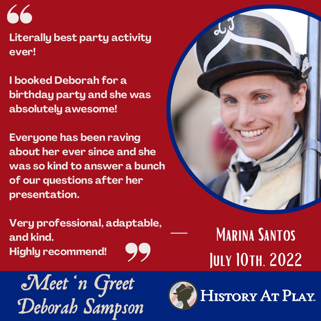 HistoryAtPlay's tweet photo. #dyk #historyatplay brings history 2life @parties, shindigs,& conferences! Imagine ur fave historical figure comin back2life, meeting them face2face, & have all ur questions answered! We offer meet&greets, keynote speeches,or share libations! How do u want 2serve up ur history? https://t.co/I6g4N0wAUn