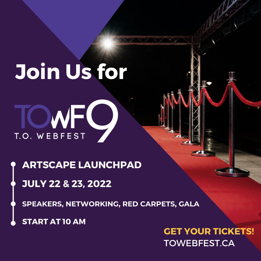 Our fav fest! <a href="/TOWebFest/">T.O. WebFest</a> honors seventy (70) up-and-coming filmmakers from across Canada and around the world.