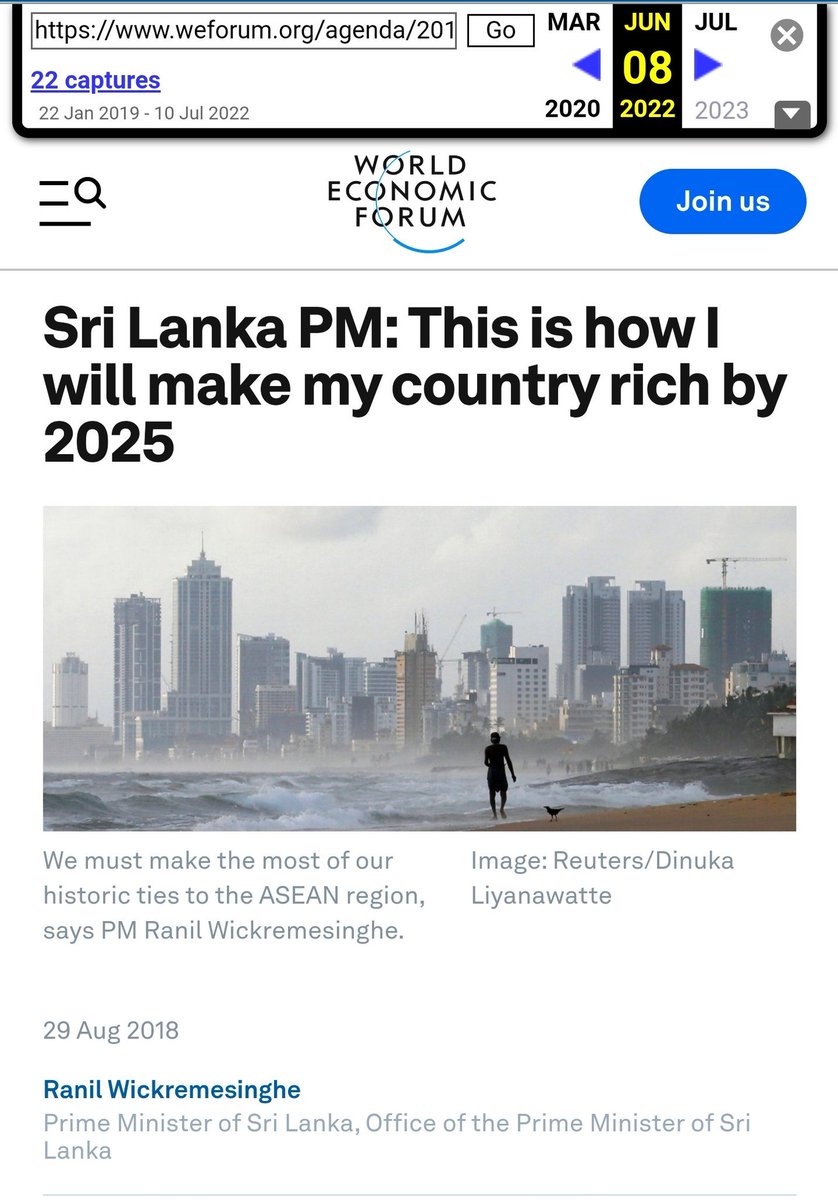 ConceptualJames's tweet photo. Looks like the World Economic Forum deleted their 2018 article about how ESG will make Sri Lanka rich by 2025. Nice search juxtaposition, though!
https://t.co/0TxJAzxFUg https://t.co/oVSBGviVSp