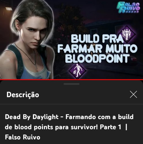 falsoruivotv's tweet image. Eai gente! Tudo bomm? Dessa vez tô trazendo uns vídeos sobre farmar mais bloodpoints que o normal de sobrevivente! Bora conferir? O segundo sai daqui a pouco as 18

youtu.be/c05W6afeYGw

#dbd #dbdbuild #DeadbyDaylight