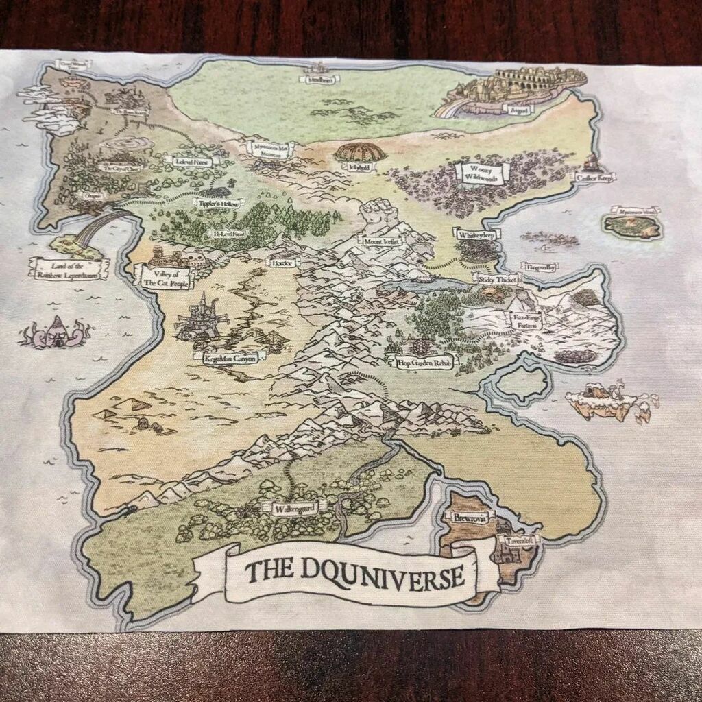 TabletopBellhop's tweet photo. The cool cloth map you get with Drinking Quest Six Pack.
Find reviews on the blog and YouTube.
#DrinkingQuest #RPGmap #FantasyMap https://t.co/s3EynVBMOB https://t.co/P0UJQuq9SL