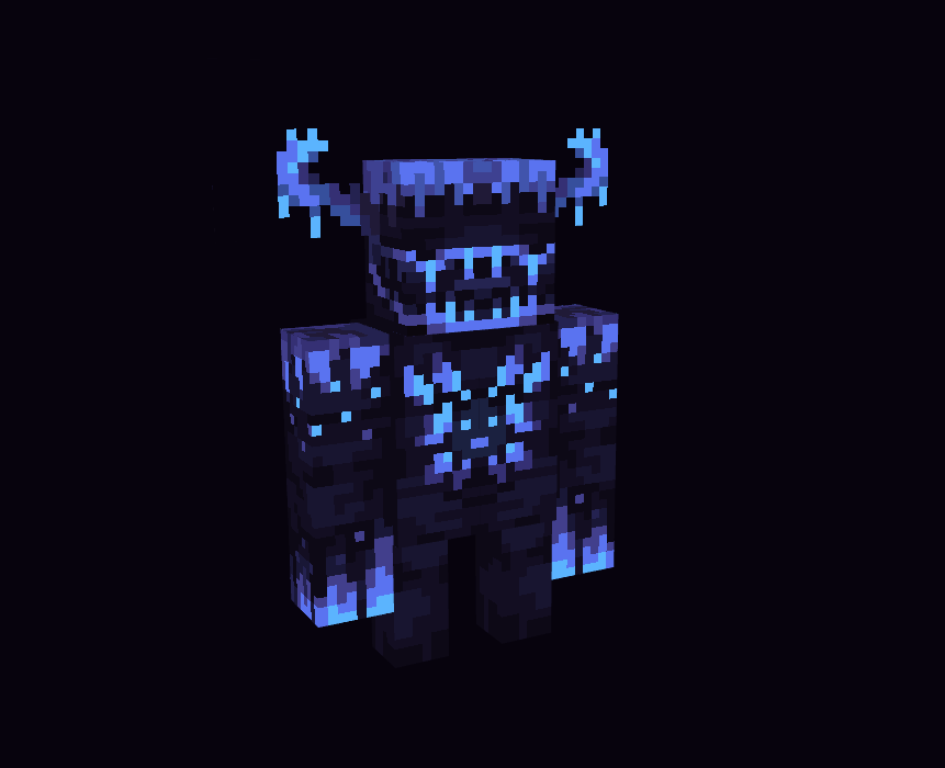 FD𝕏 on X: + Isometric view for the Vengeful Hollowed #minecraft #blockbench #trypophobia #warden #render #pixelart / X