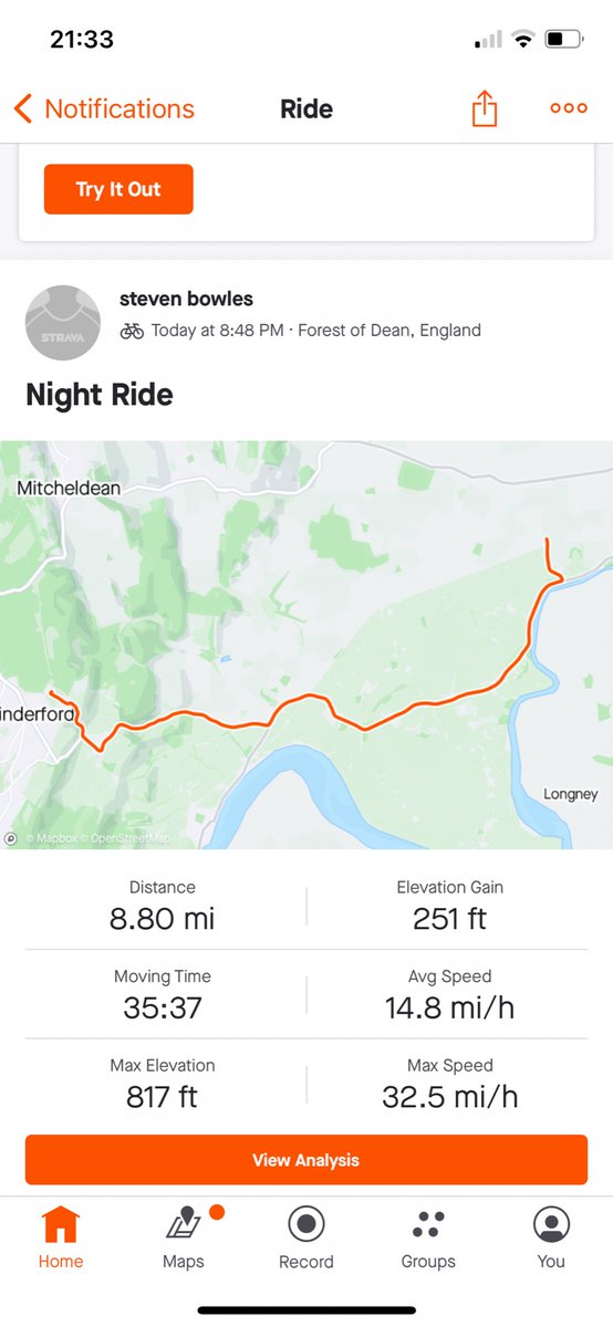 Two hour training session followed by a 9 mile bike ride home. Legs are in bits 😂